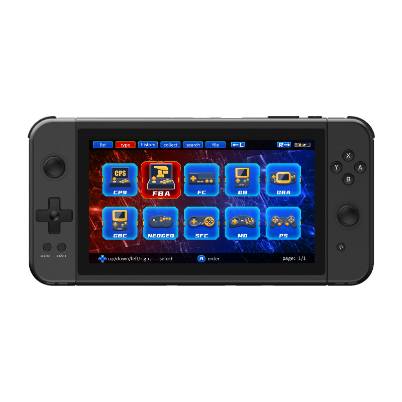 POWKIDDY X70 7-inch IPS Screen Retro Handheld Game Console Great value children's gifts