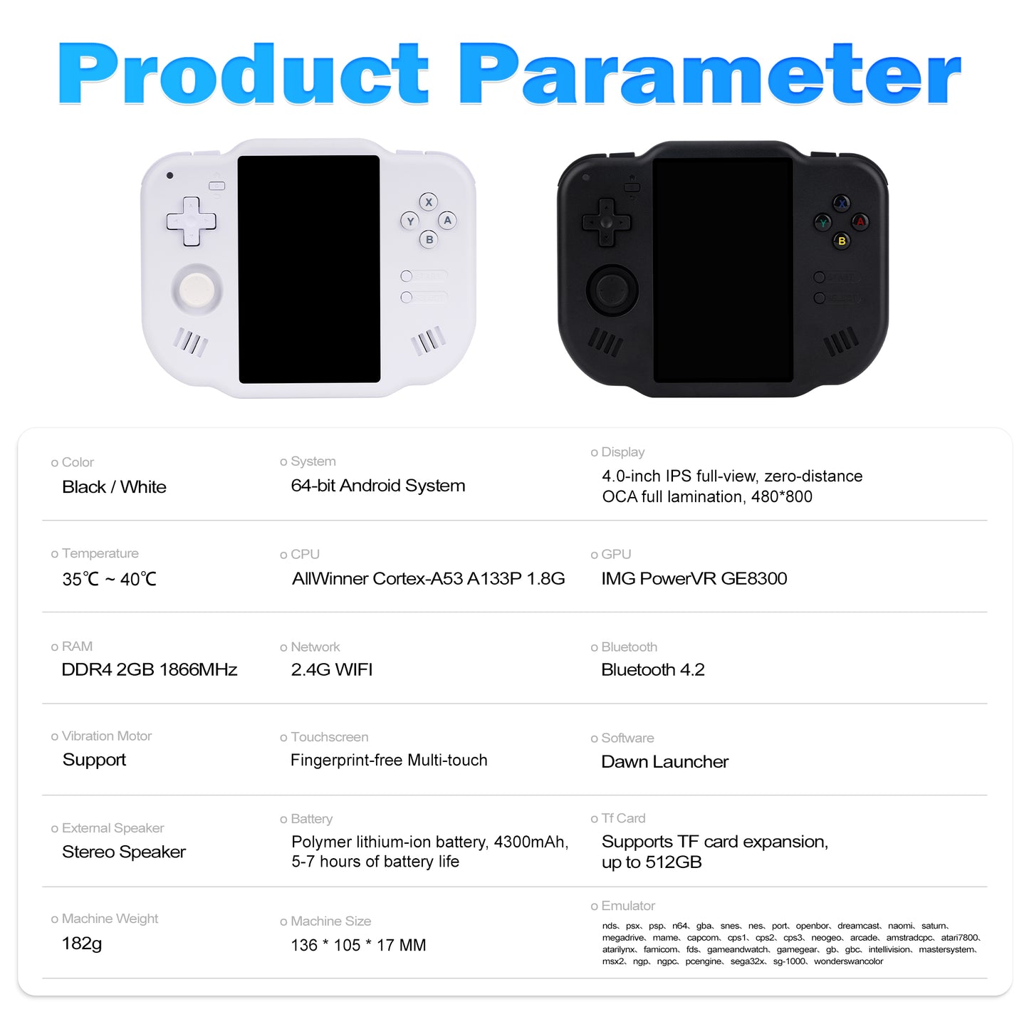 ZERO 40 Handheld Game Console