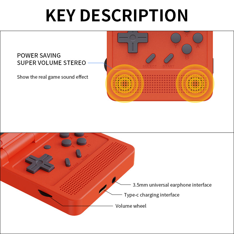 V90 Handheld Game Console