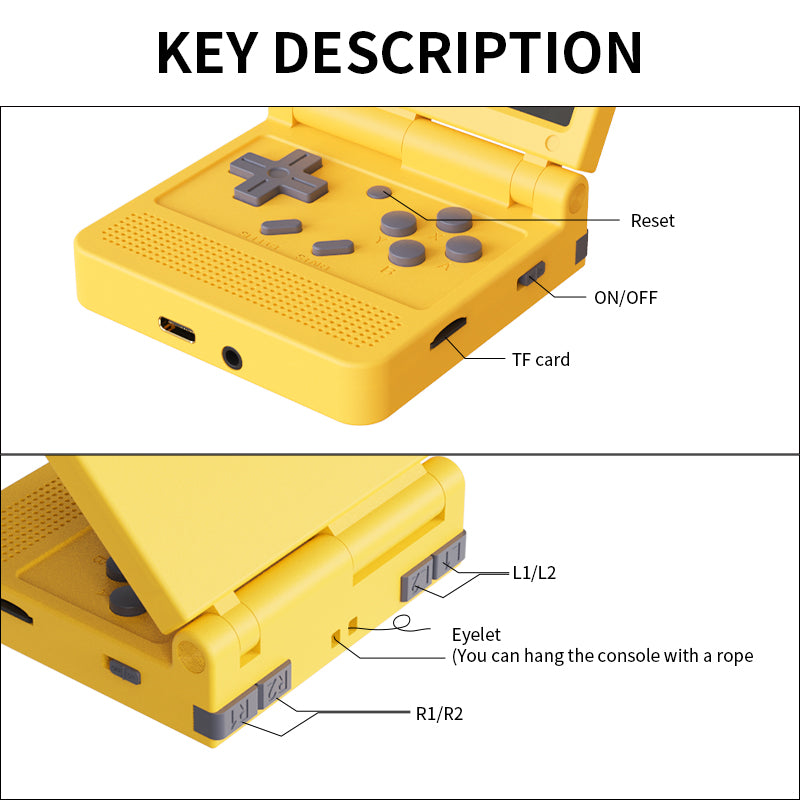 V90 Handheld Game Console