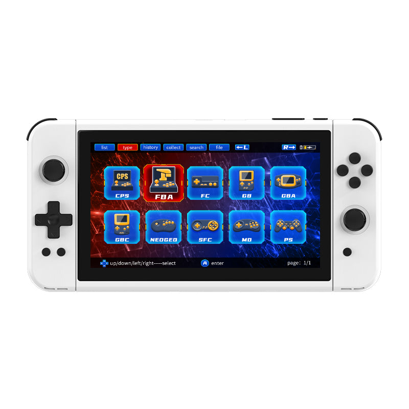 POWKIDDY X70 7-inch IPS Screen Retro Handheld Game Console Great value children's gifts