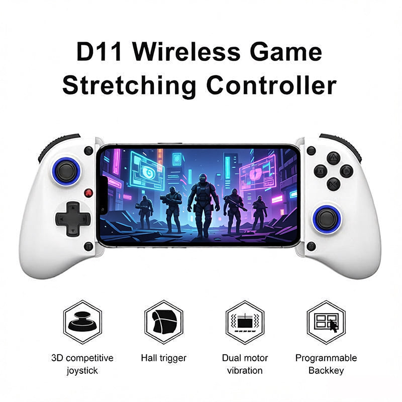 D11/D11S stretch game streaming handle wireless Hall trigger macro back key Switch/Android/IOS/PC handheld controller