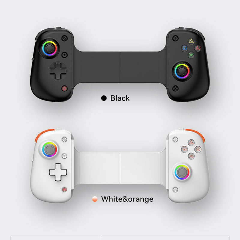 D8Pro Wireless Bluetooth Extendable Mobile Game Controller Dual Hall Effects PC Tablet Motion Sensing Grip Aura Lighting