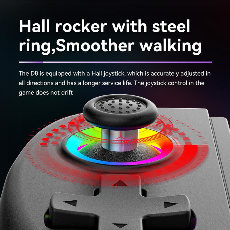 D8 Wireless Bluetooth 5.2 Hall Effect Gamepad For iPhone Android Xbox cloud gaming PS Remote Play Steam Switch mobile game controllers