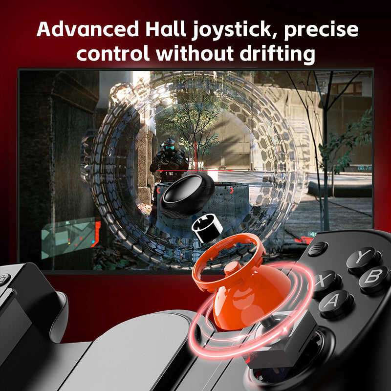 D8+ Wireless Bluetooth Retractable Gamepad For PC/PS3/Switch Controller motor vibration TURBO mode