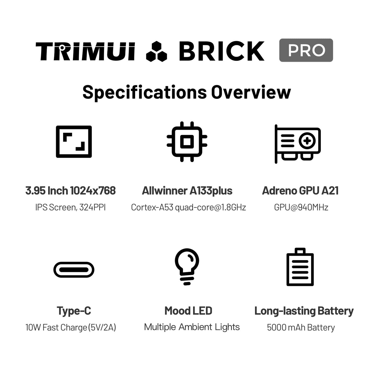 TRIMUI BRICK PRO Handheld Game Console