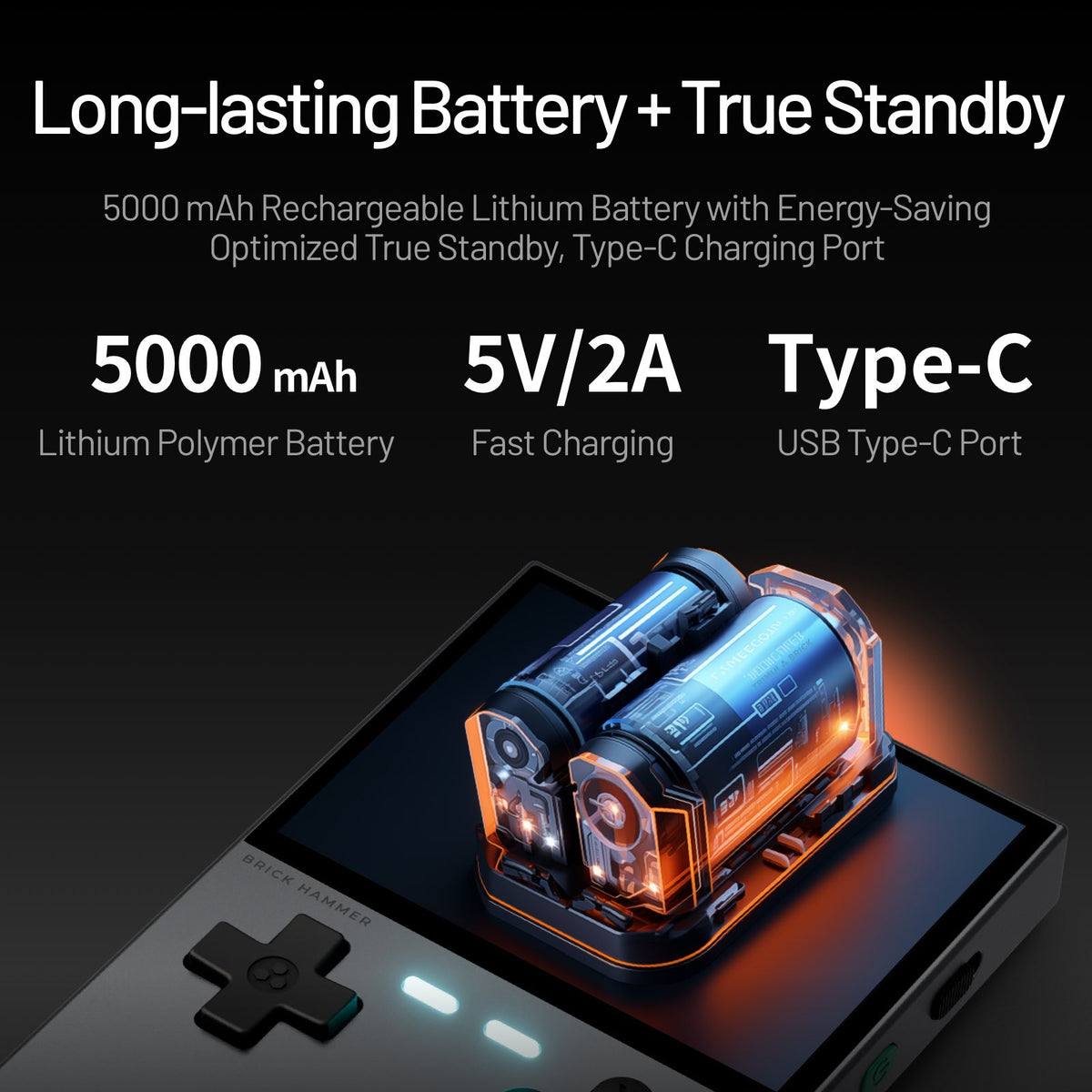 Trimui Brick Hammer Pro U Android Handheld Game Console