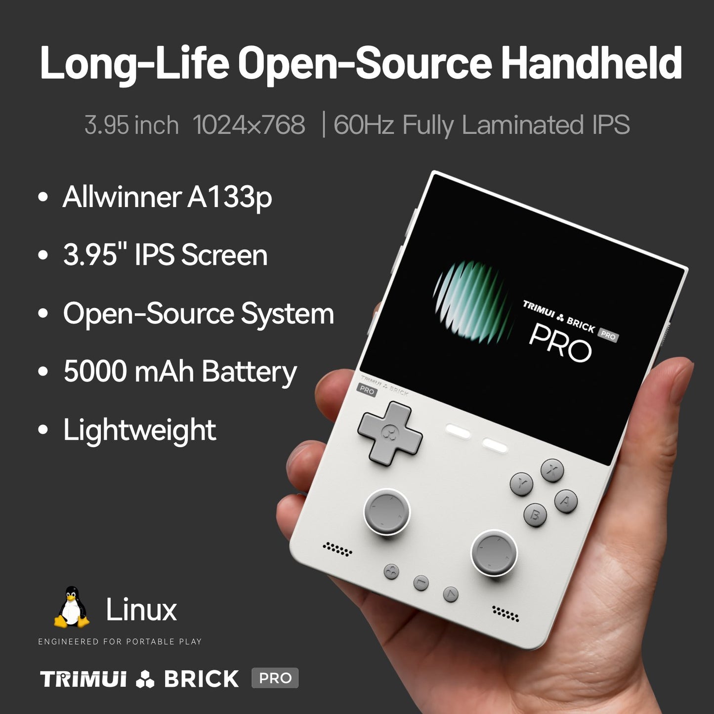 TRIMUI BRICK PRO Handheld Game Console