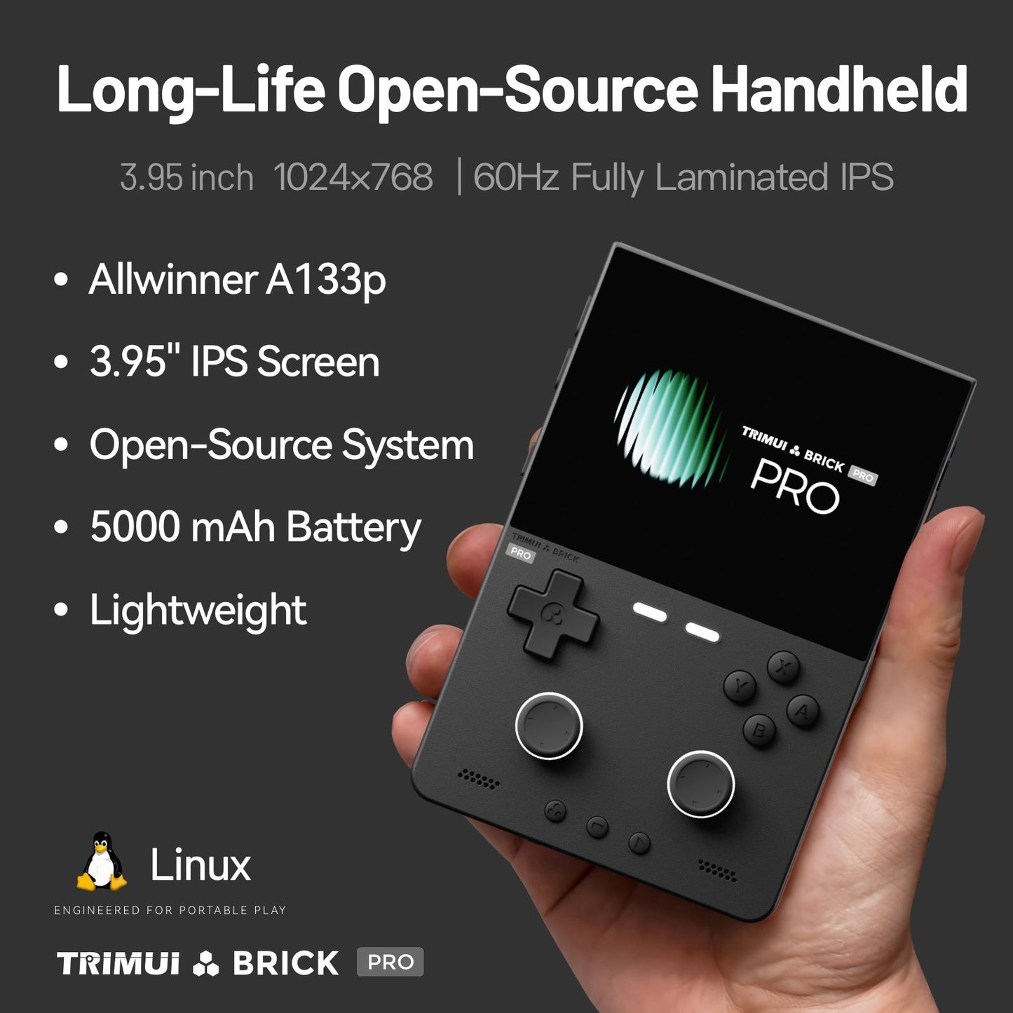 TRIMUI BRICK PRO Handheld Game Console
