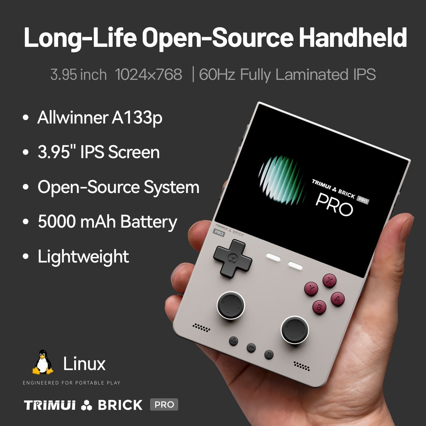 TRIMUI BRICK PRO Handheld Game Console